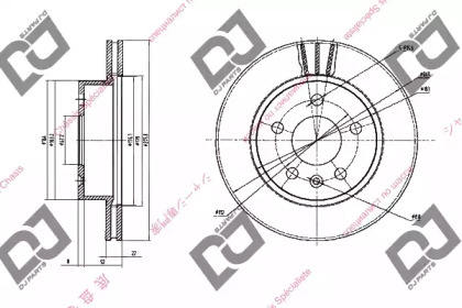 Тормозной диск DJ PARTS BD1492